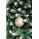 MagicHome Christmas balls, 2 pcs, beige, for Christmas tree, 12 cm
