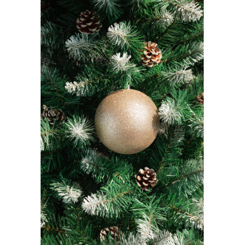 MagicHome Christmas Balls, 2 pcs, champagne, for Christmas tree, 12 cm MagicHome Christmas Balls, 2 pcs, champagne, for Christmas tree, 12 cm