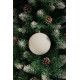 MagicHome Christmas Balls, 2 pcs, white, for Christmas tree, 12 cm MagicHome Christmas Balls, 2 pcs, white, for Christmas tree, 12 cm