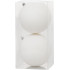 MagicHome Christmas Balls, 2 pcs, white, for Christmas tree, 12 cm