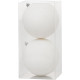 MagicHome Christmas Balls, 2 pcs, white, for Christmas tree, 12 cm MagicHome Christmas Balls, 2 pcs, white, for Christmas tree, 12 cm