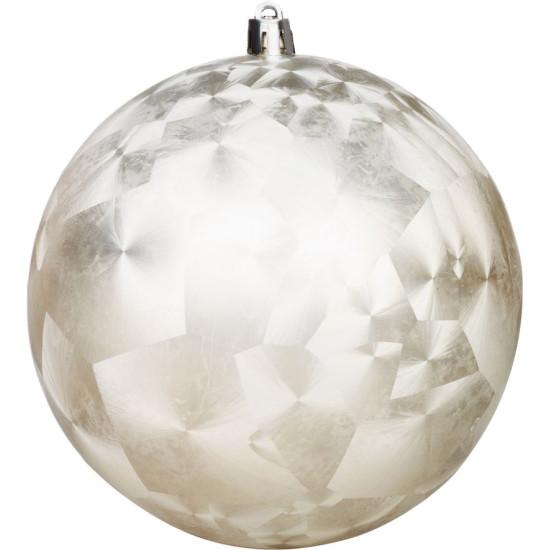 MagicHome Christmas balls, 2 pcs, beige, for Christmas tree, 12 cm MagicHome Christmas balls, 2 pcs, beige, for Christmas tree, 12 cm