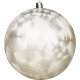 MagicHome Christmas balls, 2 pcs, beige, for Christmas tree, 12 cm MagicHome Christmas balls, 2 pcs, beige, for Christmas tree, 12 cm
