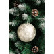 MagicHome Christmas balls, 2 pcs, beige, for Christmas tree, 12 cm MagicHome Christmas balls, 2 pcs, beige, for Christmas tree, 12 cm