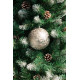 MagicHome Christmas Ball, 2 pcs, taupe, for Christmas tree, 12 cm MagicHome Christmas Ball, 2 pcs, taupe, for Christmas tree, 12 cm