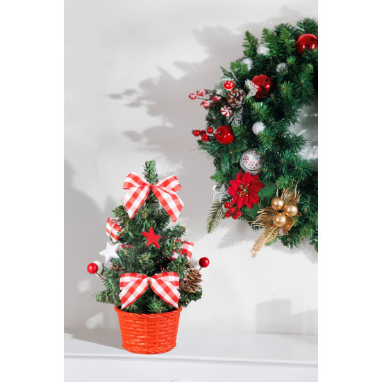 MagicHome Ziemassvētku eglītes rotājums, ar zvaigzni, 21cm MagicHome Ziemassvētku eglītes rotājums, ar zvaigzni, 21cm