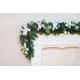 MagicHome Christmas decoration, garland, white, 200 cm MagicHome Christmas decoration, garland, white, 200 cm