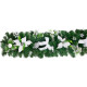 MagicHome Christmas decoration, garland, white, 200 cm MagicHome Christmas decoration, garland, white, 200 cm