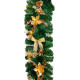 MagicHome Christmas decoration, garland, gold, 200 cm MagicHome Christmas decoration, garland, gold, 200 cm