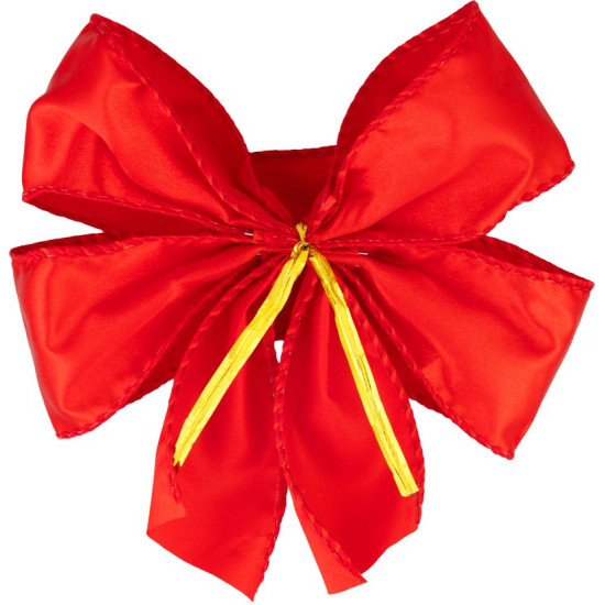MagicHome Ziemassvētku rotājums, Bowknot, sarkans, bumba. 2gab, 13 x 16 cm MagicHome Ziemassvētku rotājums, Bowknot, sarkans, bumba. 2gab, 13 x 16 cm