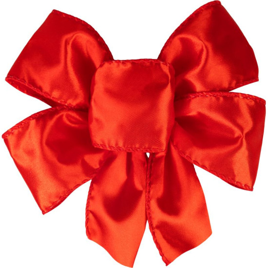 MagicHome Ziemassvētku rotājums, Bowknot, sarkans, bumba. 2gab, 13 x 16 cm MagicHome Ziemassvētku rotājums, Bowknot, sarkans, bumba. 2gab, 13 x 16 cm