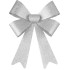 MagicHome Ziemassvētku rotājums, Bowknot, Sudrabs, 38 x 30 cm