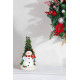 MagicHome Christmas Decoration, Snowman with Tree, 9.5x10x20 cm MagicHome Christmas Decoration, Snowman with Tree, 9.5x10x20 cm
