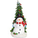 MagicHome Christmas Decoration, Snowman with Tree, 9.5x10x20 cm MagicHome Christmas Decoration, Snowman with Tree, 9.5x10x20 cm