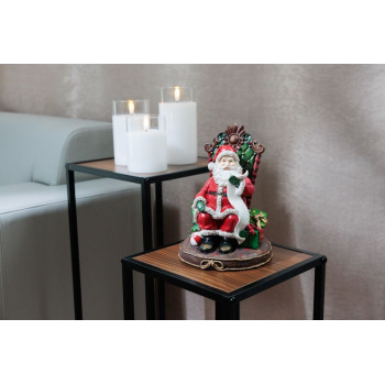 MagicHome Christmas decoration, Santa on the throne, 14x14x20 cm MagicHome Christmas decoration, Santa on the throne, 14x14x20 cm