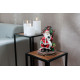 MagicHome Christmas decoration, Santa on the throne, 14x14x20 cm
