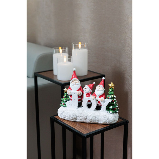 MagicHome Ziemassvētku rotājums, Santa JOY, 11x24.5x19.5 cm