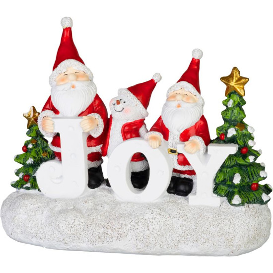 MagicHome Ziemassvētku rotājums, Santa JOY, 11x24.5x19.5 cm