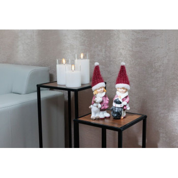 MagicHome Christmas Decoration, Boy with Penguin, 6.3x9.3x22.5 cm MagicHome Christmas Decoration, Boy with Penguin, 6.3x9.3x22.5 cm