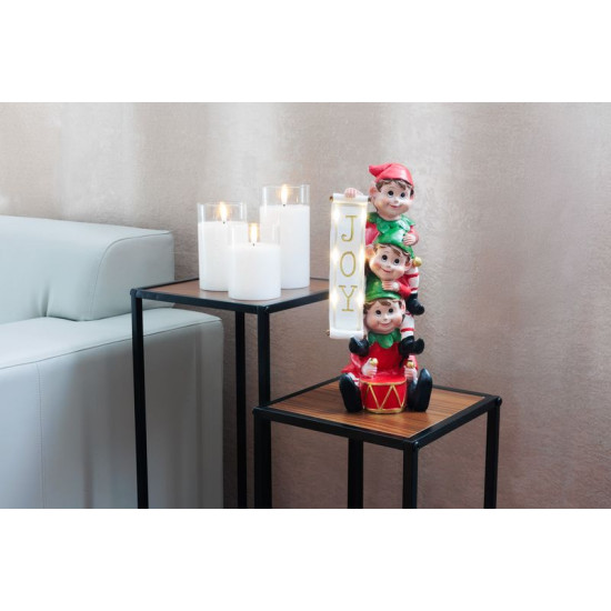 MagicHome Christmas decoration, Christmas elves, LED, 12.5x13.3x30.5 cm MagicHome Christmas decoration, Christmas elves, LED, 12.5x13.3x30.5 cm