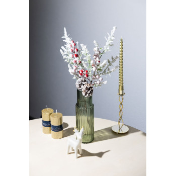 Candle holder MagicHome Christmas, 8.2x8.2x21.6 cm