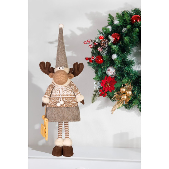 Украшение MagicHome Christmas, Северный олень, Девочка, 13x21x53 см Украшение MagicHome Christmas, Северный олень, Девочка, 13x21x53 см