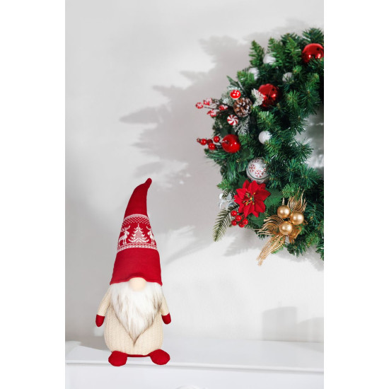 MagicHome Christmas decoration, Dwarf, 15x17x45 cm MagicHome Christmas decoration, Dwarf, 15x17x45 cm