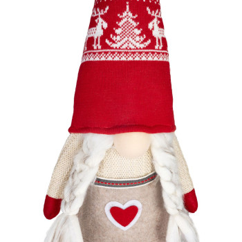 Украшение MagicHome Christmas, Гном, Девочка, 15x17x45 см Украшение MagicHome Christmas, Гном, Девочка, 15x17x45 см