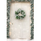 MagicHome Christmas wreath, natural, with bows, 35 cm
