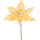 Цветок MagicHome Christmas, Poinsettia, золотистый, 30 см, размер цветка: 20,5 см Цветок MagicHome Christmas, Poinsettia, золотистый, 30 см, размер цветка: 20,5 см
