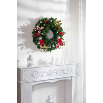 MagicHome Christmas twig, with lollipop and mushroom, 19 cm MagicHome Christmas twig, with lollipop and mushroom, 19 cm