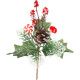 MagicHome Ziemassvētku zariņš ar lediņu un sēnēm, 19 cm