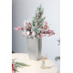 MagicHome Christmas twig, berries with donuts, red, 34 cm MagicHome Christmas twig, berries with donuts, red, 34 cm