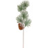 MagicHome Christmas twig, pine with pine cone, 29 cm
