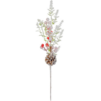 MagicHome Christmas twig, snowy, 46 cm MagicHome Christmas twig, snowy, 46 cm