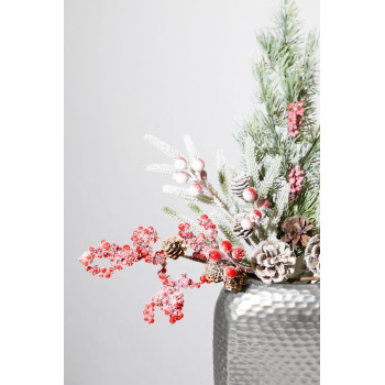 MagicHome Christmas twig, snowy, with arrows, 34 cm MagicHome Christmas twig, snowy, with arrows, 34 cm