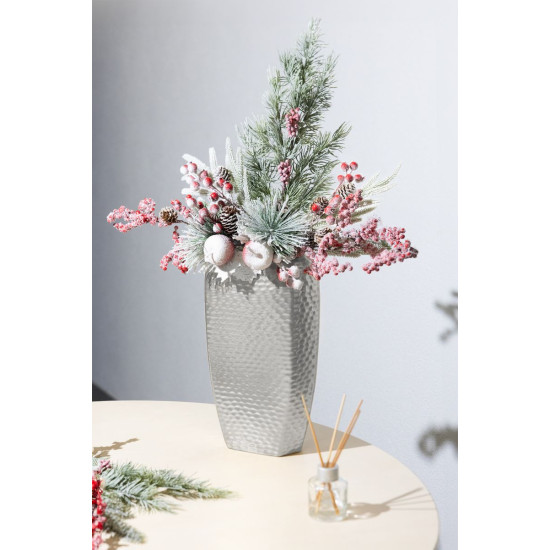 MagicHome Ziemassvētku zariņš, sniegs, 17 cm MagicHome Ziemassvētku zariņš, sniegs, 17 cm