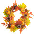 MagicHome Nature wreath, autumn, orange, maple leaves, 40 cm