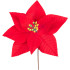 MagicHome Christmas Flower, Poinssetia, Red, 21 cm, Flower Size: 16.5 cm