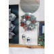 MagicHome Ziemassvētku zariņš ar bumbiņām, sarkans, 22 cm