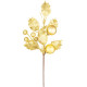 MagicHome Ziemassvētku zariņš, holly, zelts, 24 cm