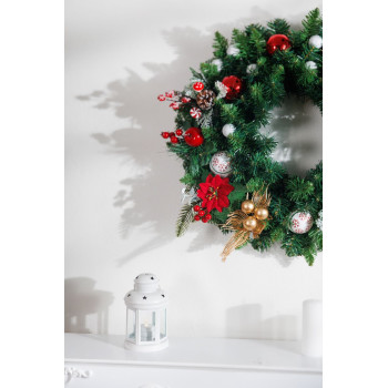 MagicHome Christmas twig, peacock feathers, gold, 22 cm MagicHome Christmas twig, peacock feathers, gold, 22 cm