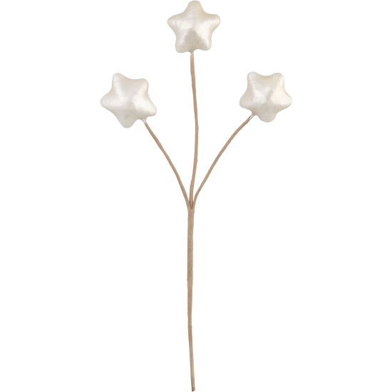 MagicHome Christmas, Stars, White, 8.5 cm