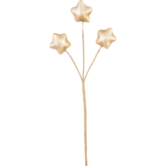 MagicHome Ziemassvētku zariņš, zvaigznes, zelts, 8.5cm MagicHome Ziemassvētku zariņš, zvaigznes, zelts, 8.5cm