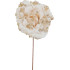 MagicHome Christmas Flower, Rose, Cream, 17 cm, Flower Size: 9 cm