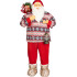 MagicHome Christmas decoration, Santa, with sweater, 120 cm