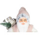MagicHome Christmas decoration, Santa, with gift, pink-brown, 30 cm MagicHome Christmas decoration, Santa, with gift, pink-brown, 30 cm
