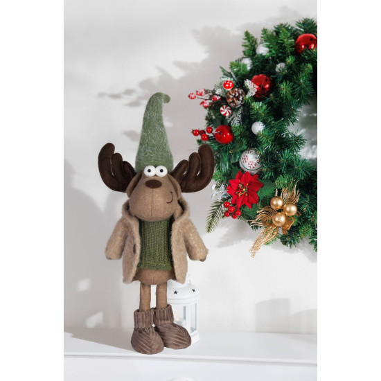 MagicHome Ziemassvētku rotājums, ziemeļbrieži, zēns, 22 x 14 x 53 cm MagicHome Ziemassvētku rotājums, ziemeļbrieži, zēns, 22 x 14 x 53 cm