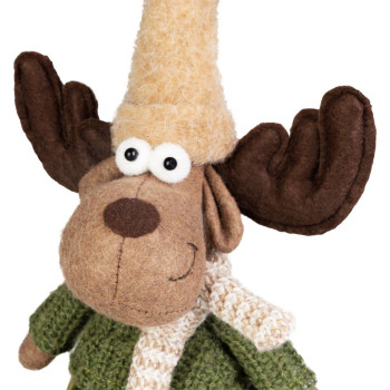 MagicHome Christmas Decoration, Reindeer, Girl, 22 x 14 x 53 cm MagicHome Christmas Decoration, Reindeer, Girl, 22 x 14 x 53 cm