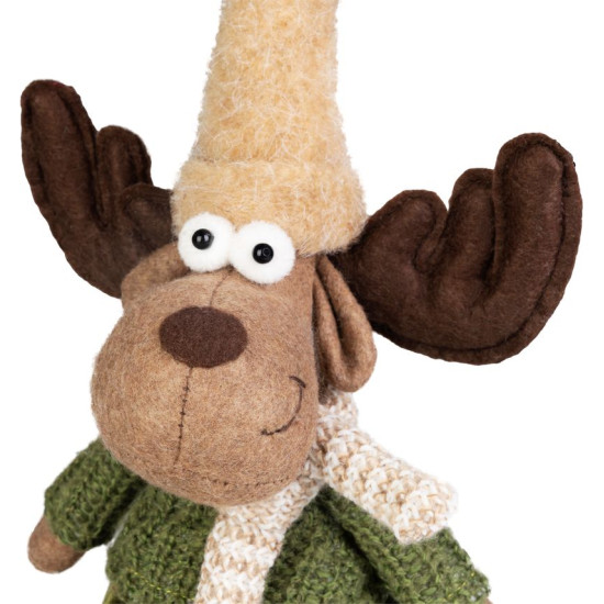MagicHome Christmas Decoration, Reindeer, Girl, 22 x 14 x 53 cm
